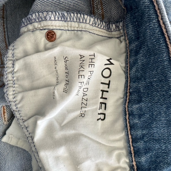 MOTHER Pixie Dazzler Ankle Fray Shoot to Thrill size 31 - Picture 9 of 14